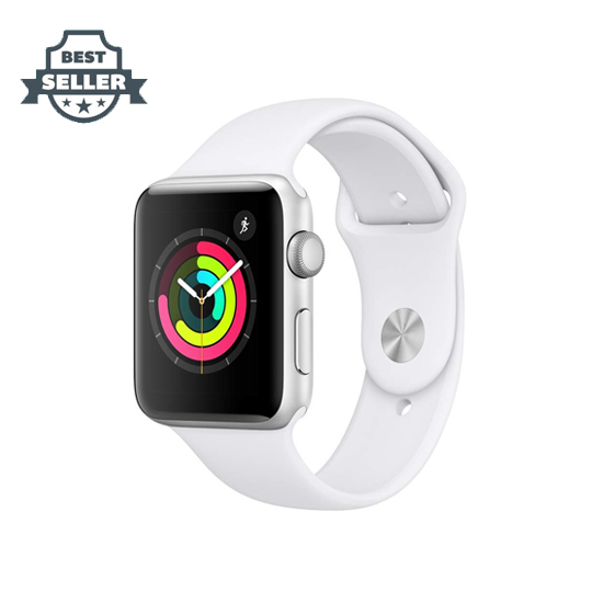 애플 애플워치 시리즈 3 38mm, 42mm - 화이트, 블랙 Apple Watch Series 3 (GPS, 42mm) - Silver Aluminium Case with White Sport Band