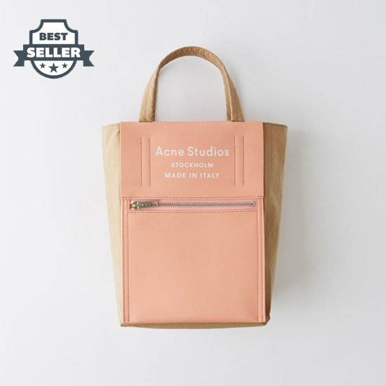 아크네 스튜디오 베이커백 스몰 - 브라운 핑크 (차정원 착용) Acne Studios Small tote bag