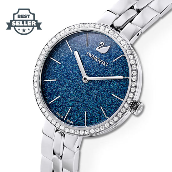 스와로브스키 손목시계 Swarovski Cosmopolitan Watch, Metal bracelet, Blue, Stainless steel