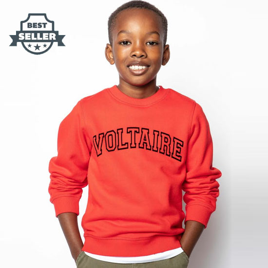 쟈딕 앤 볼테르 키즈 맨투맨 Zadig &amp; Voltaire Joe Enfant Sweatshirt,RED