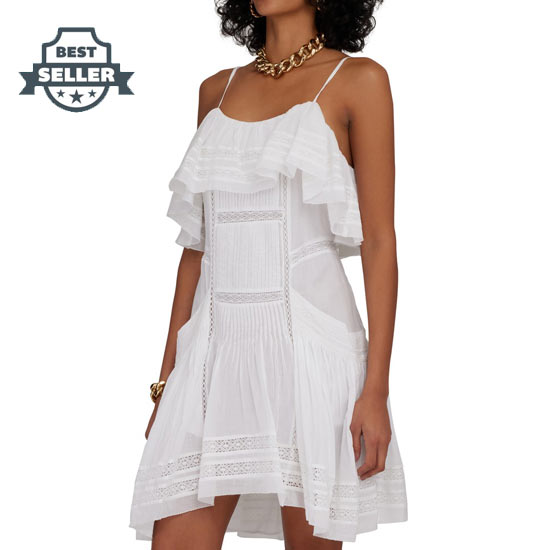 이자벨 마랑 에뚜왈 몰리 원피스 (한소희 착용) Isabel Marant Etoile Moly mini dress,white