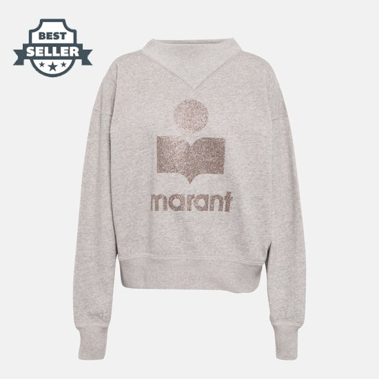 이자벨 마랑 에뚜왈 모비 맨투맨 Isabel Marant Etoile Moby logo cotton-blend sweatshirt