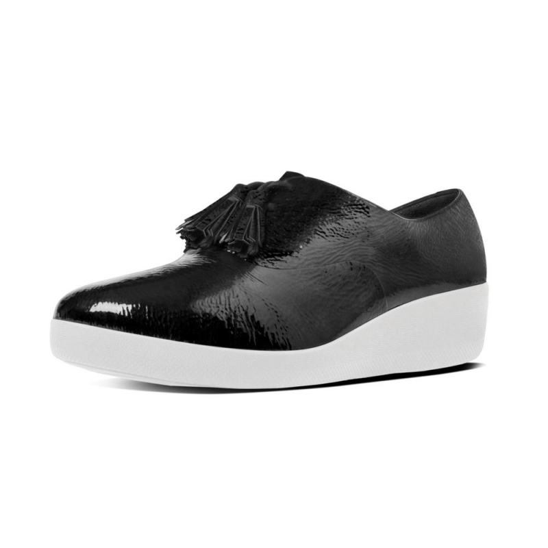 Fitflop CLASSIC TASSEL SUPEROXFORD™  Patent Shoes