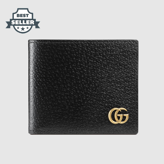 구찌 GG 마몬트 가죽 반지갑 Gucci GG Marmont leather bi-fold wallet (Style ‎428726 DJ20T 1000)