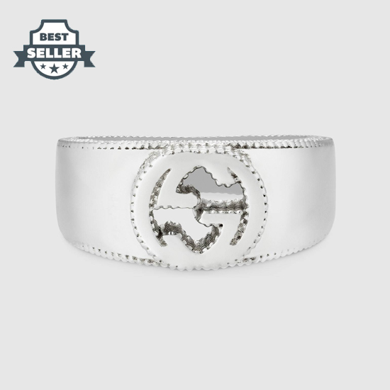 구찌 인터로킹 G 실버 반지 (커플링 강추 반지) Gucci Interlocking G ring in silver Style ‎479228 J8400 8106