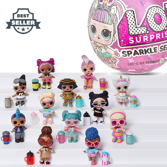 LOL 서프라이즈 스파클 시리즈 인형 (총 12종, 1종 랜덤) LOL Surprise! Dolls Sparkle Series A, Multicolor
