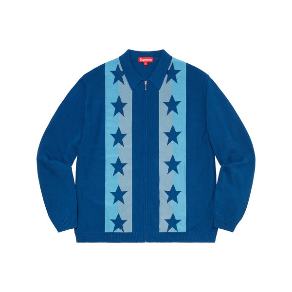 슈프림 스타 집업 스웨터폴로 Supreme Stars Zip Up Sweater Polo (20200507 드랍)