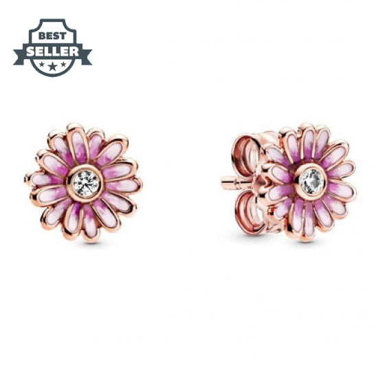 판도라 핑크 데이지 플라워 귀걸이 ('온앤오프' 윤아 착용) Pandora Rose Pink Daisy Flower Stud Earrings