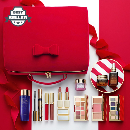 [리미티드] 에스티 로더 홀리데이 2021 블록버스터 세트 (미국 버전, -72% 가격 다운!) ESTÉE LAUDER Limited Edition Holiday 2021 Blockbuster Gift Set 29 Beauty Essentials