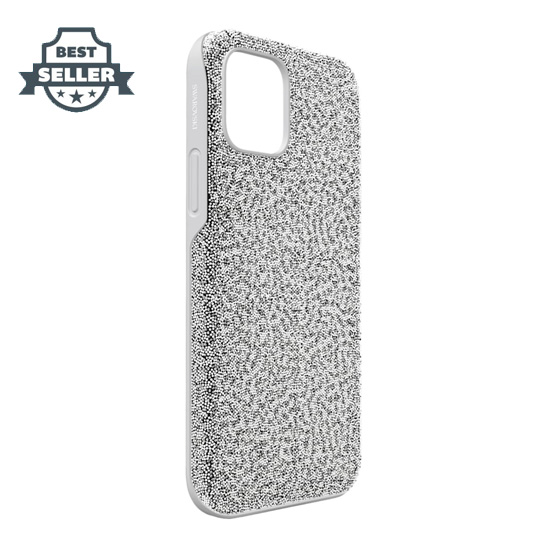 스와로브스키 아이폰12 미니 케이스 Swarovski High smartphone case, iPhone 12 mini, Silver tone