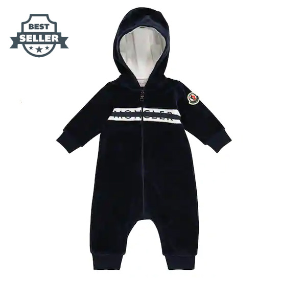 (선물추천) 몽클레어 베이비 아기옷 우주복 Moncler Enfant Baby logo chenille onesie