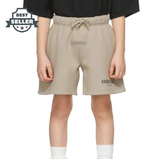 피어오브갓 에센셜 키즈 스웻 반바지 Essentials Kids Tan Sweat Shorts,String Size: child