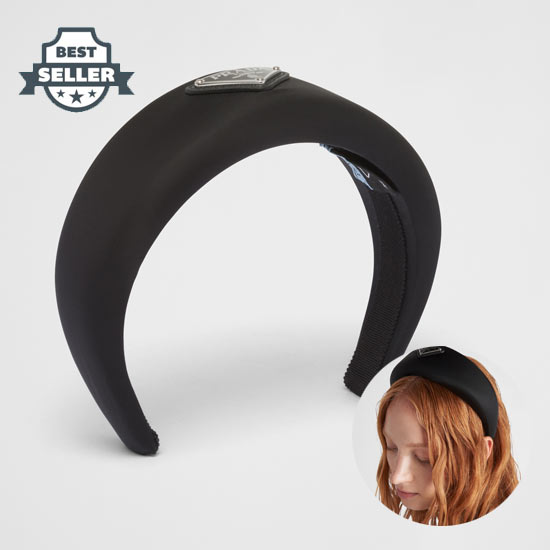 프라다 머리띠 Prada Re-Nylon headband,Black